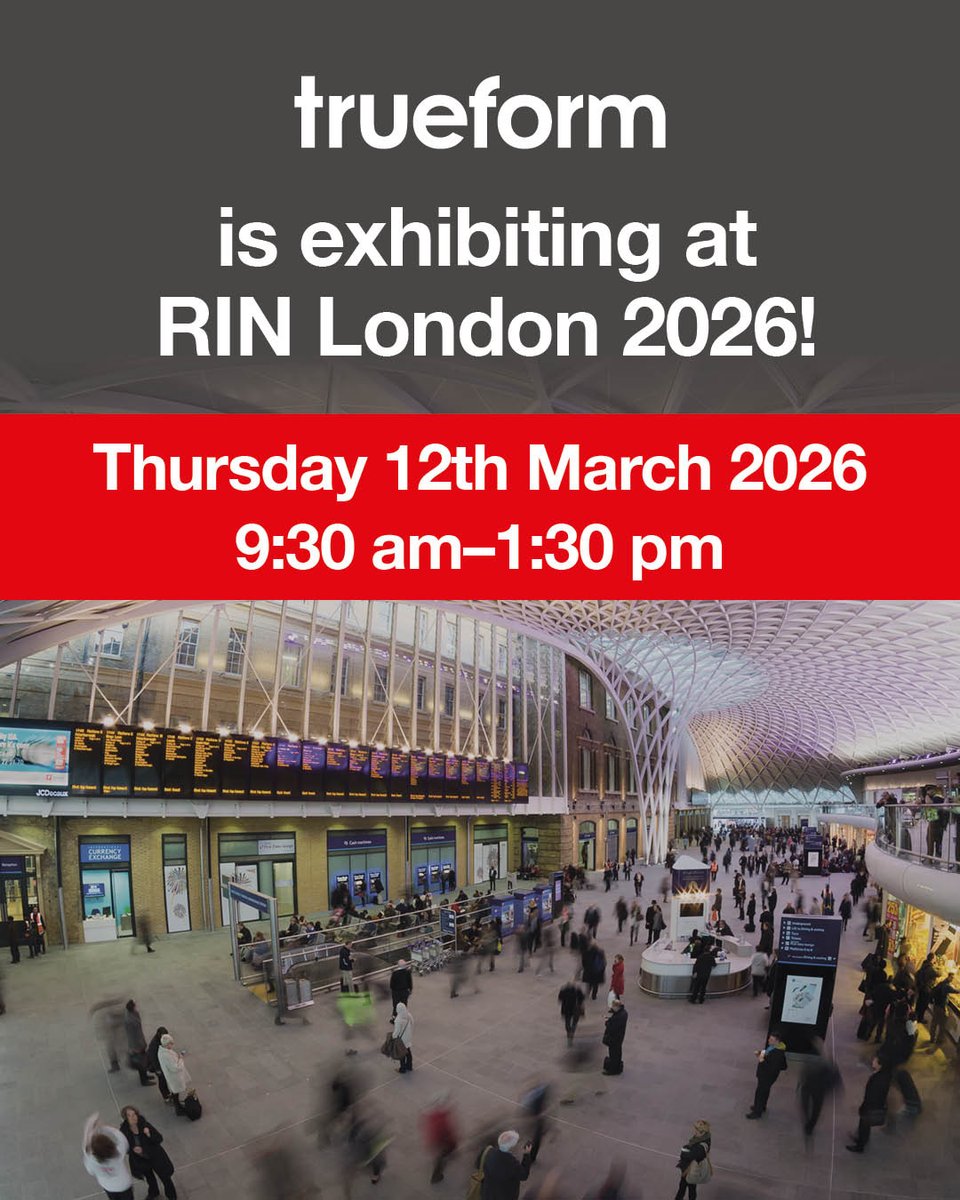 TrueformGroup's tweet image. Join Trueform at RIN London | 12 March 2026 | Old Billingsgate Market
Discover our UK-manufactured #rail solutions, from #shelters &amp;amp; #signage to platform furniture &amp;amp; #digitalpassengerdisplays. Built for safety, durability &amp;amp; performance.
railsignage.co.uk
#RailInfrastructure