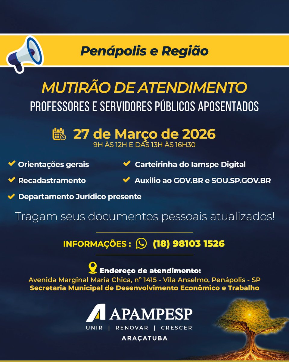 Apampesp Regional Araçatuba tweet media