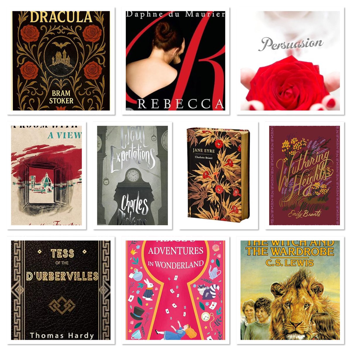 hayleylotusflo1's tweet photo. *NEW BLOG POST*
#TenOnTuesday: Ten Favourite Scenes From Classic Literature
https://t.co/PeawJp3TEn
#wutheringheights #janeeyre #narnia #AliceInWonderland #greatexpectations #rebecca #tessofthedurbevilles #aroomwithaview #persuasion #dracula https://t.co/gTRItfUTdj