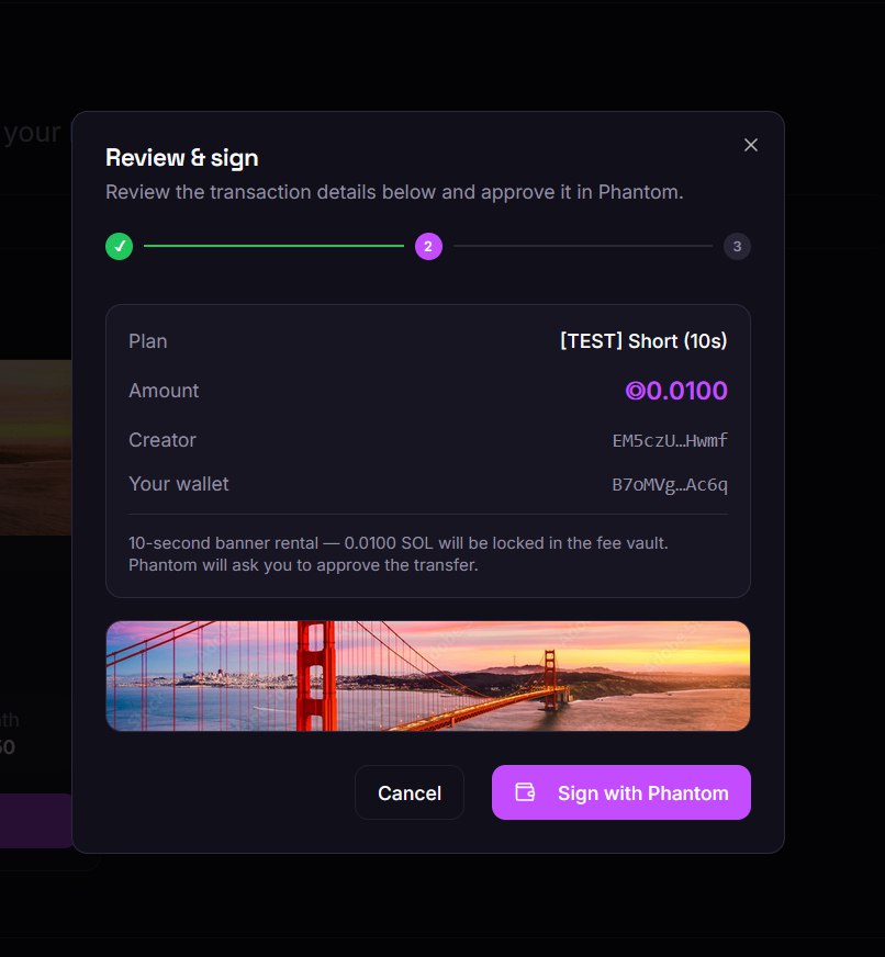 ok guys things are getting real.

creator and payer are talking to each other through the contract. transactions going through clean. the rent logic is holding up exactly as designed,  funds locking, roles recognized, flow executing in the right order. seeing it work on testnet