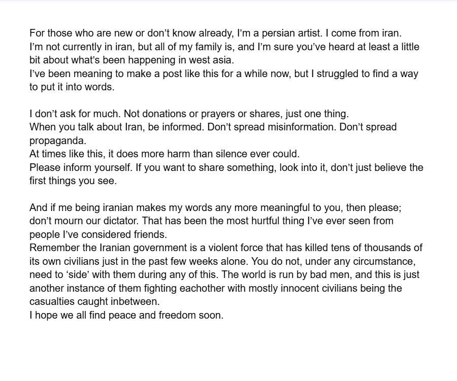 If you’ve enjoyed my art at any point, please take a moment to read this