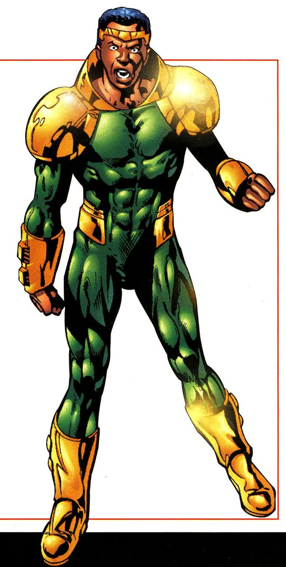 WarriorTChalla's tweet photo. N'Kano ia human mutated through exposure to energized Vibranium from the Vibrasurge Project by accident. First
Fantastic Four #391
(June, 1994) https://t.co/va00guBirc