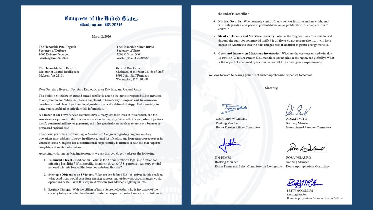 House Foreign Affairs Committee Dems tweet media