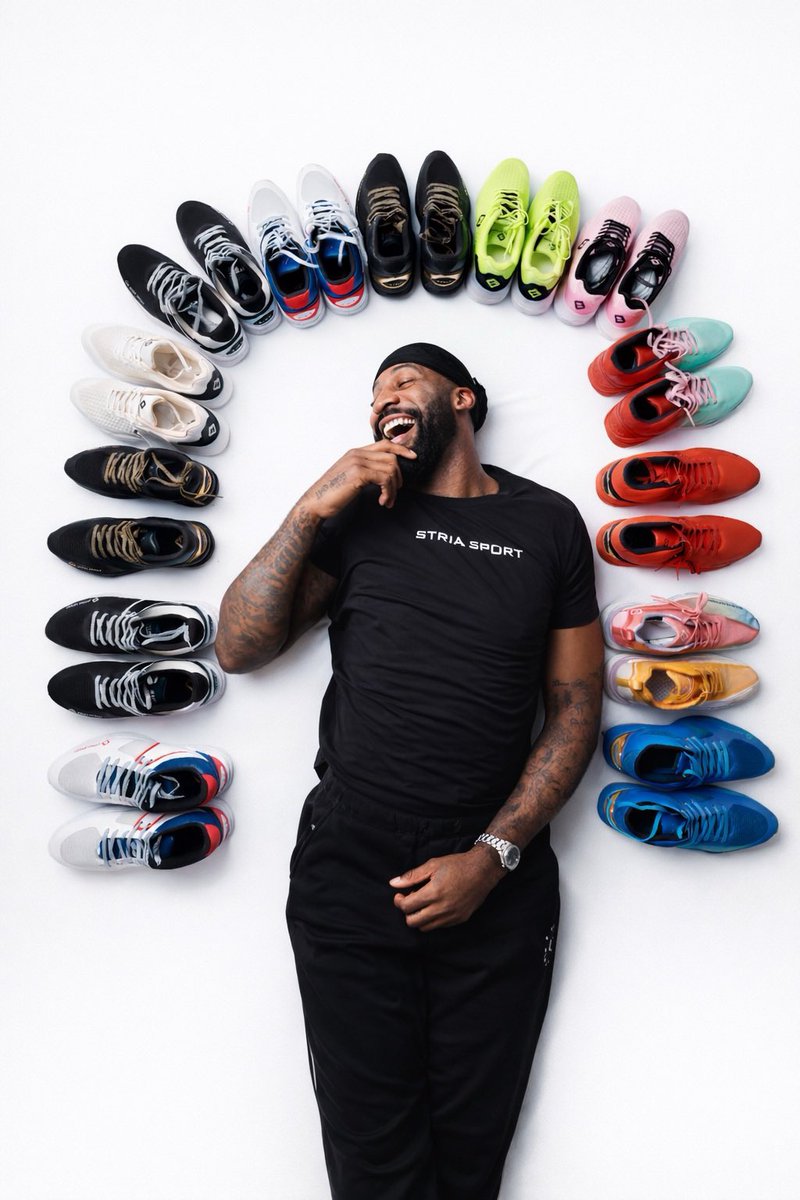 TheDunkCentral's tweet photo. Andre Drummond is passing on a standard shoe endorsement deal and instead taking an ownership stake and creative leadership position with emerging footwear brand Stria Sport 🔥

Founded in Chicago in 2021, Stria has already been worn by more than 100 professional athletes globally and serves as the official footwear partner for the Harlem Globetrotters’ 100th Anniversary season.