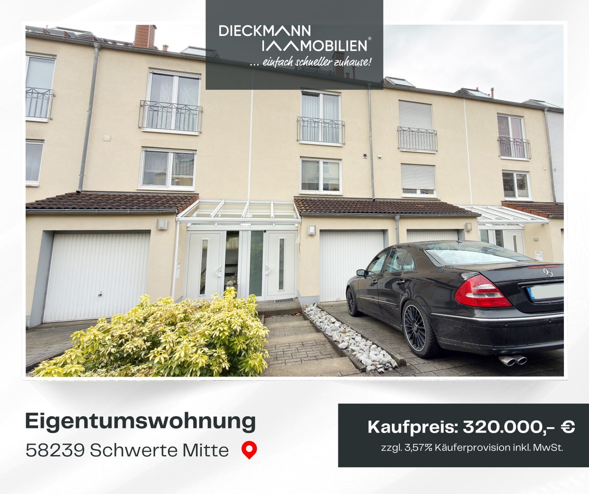 dieckmann_immo's tweet photo. 🏠 Wohnen wie im #Reihenhaus
#Eigentumswohnung in #Schwerte

- ca. 118 m² 
- 4 Zimmer 
- ausgebautes DG
- modernisiert
- TOP-Einbauküche
- Garage 
- Terrasse mit Garten

https://t.co/uWVqrPqCda

📲 +49 (0) 23 04 - 23 96 110
📩 immo@dieckmann-immobilien.de https://t.co/Nhx36dmnnK