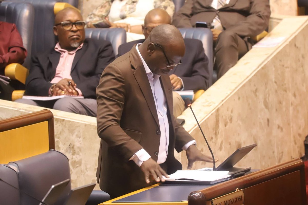 NWPGOV's tweet image. North West Provincial Legislature Sitting earlier today with its members debating the 2026 State of the Province Address as delivery last week on Thursday by Premier Lazarus Kagiso Mokgosi. #NWPG #NWPL #NWSOPA2026 #BuildingAProvinceThatWorksForAll