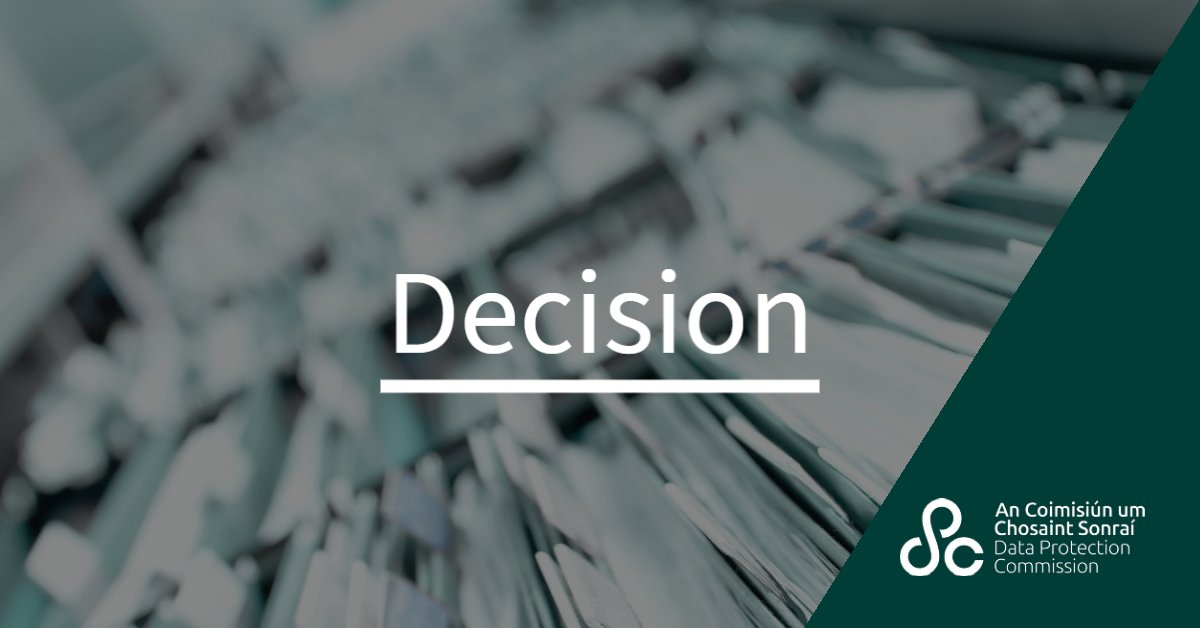 Data Protection Commission Ireland tweet media