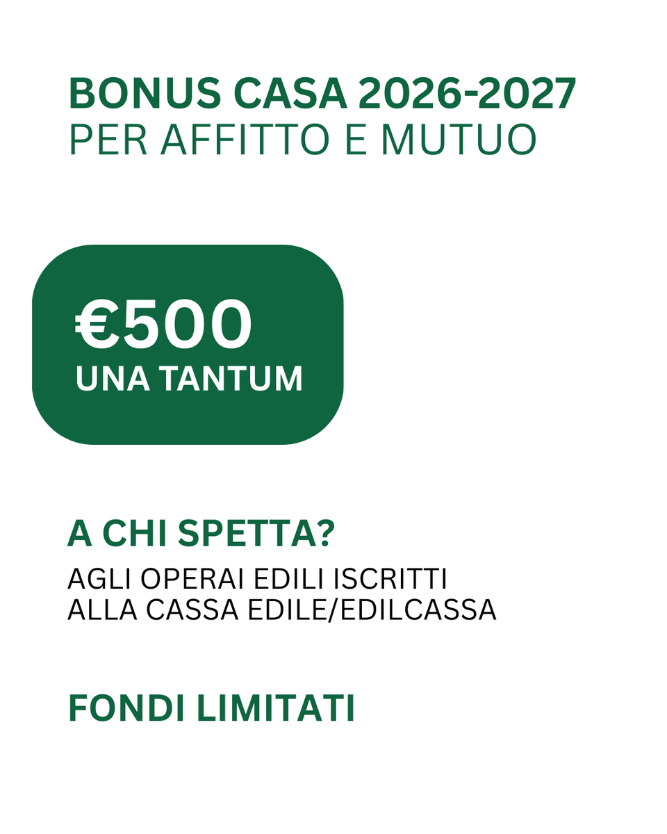 FilcaVeneto's tweet photo. IMPORTANTI PRESTAZIONI E SOSTEGNI ECONOMICI:
-Bonus affitto e mutuo
-Prestazione per gravi patologie
-Sostegno allo studio per figli di operai deceduti sul lavoro.
Contatta la tua sede provinciale per sapere come fare domanda. 
#FilcaCislVeneto https://t.co/p4xzlQR1M2
