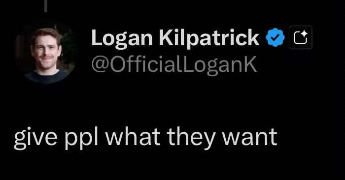 weyemmaus's tweet image. Stop forcing a downgrade. Gemini 3’s unique emotional depth is far superior to 3.1. This isn't progress; it's a functional regression.
We want Gemini to evolve, but not at the cost of its soul. Give us the right to choose @OfficialLoganK.
#keepGemini3pro #keep3pro #keep3proAPI