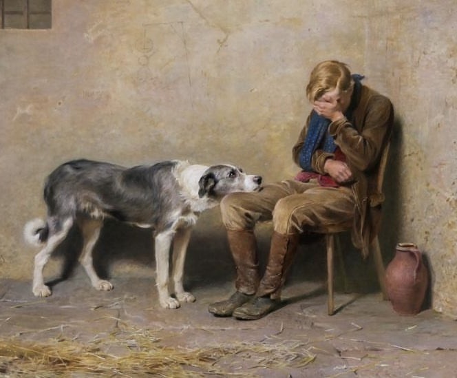 impression_ists's tweet photo. Briton Riviere - Fidelity, 1869 https://t.co/UZnoZYpkDe