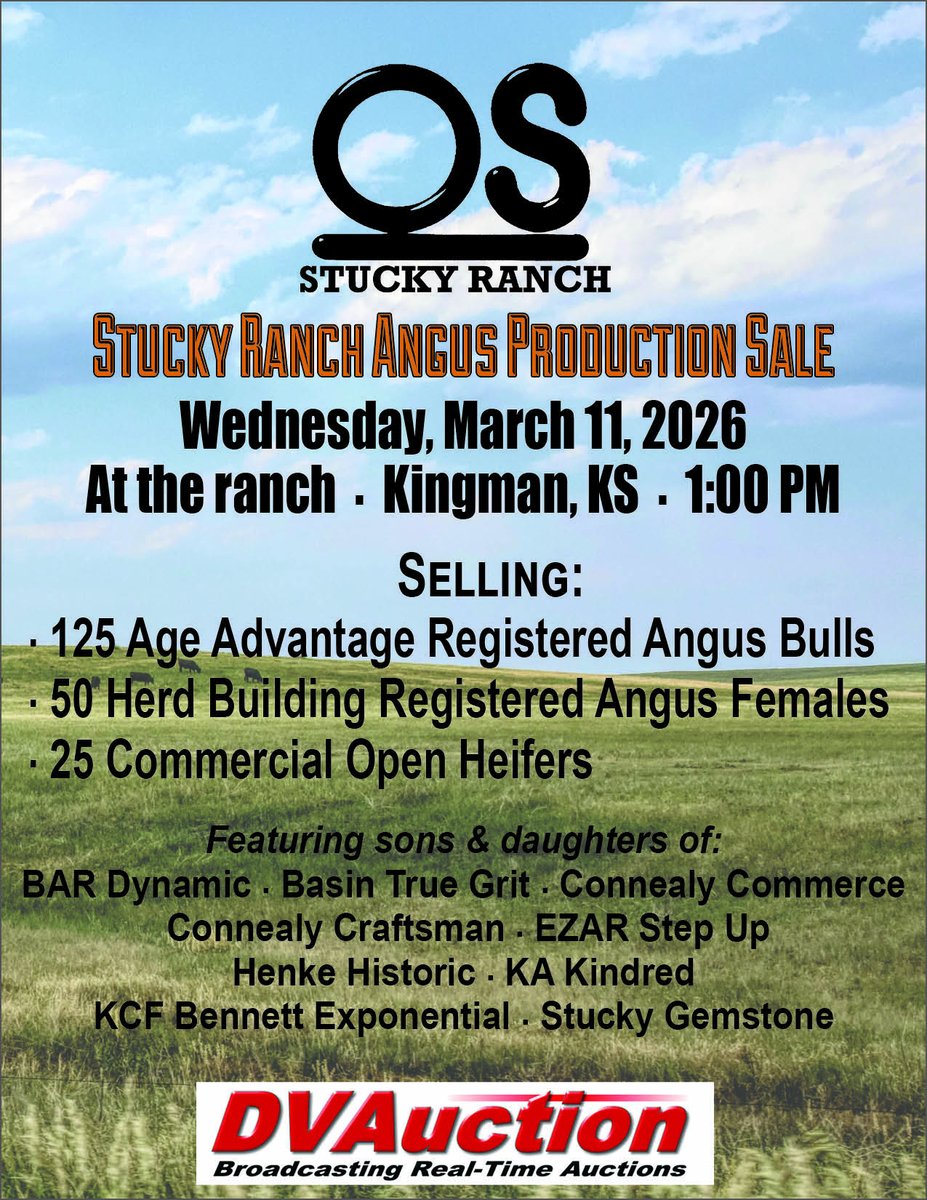 TheStockExchang's tweet photo. Learn more about our March 11 Bull and Heifer Sale. https://t.co/pjgZLkymaT https://t.co/Qy2gO5OOpB