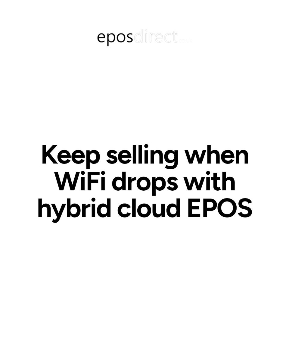 eposdirect's tweet photo. WiFi drops? Your business doesn't. Hybrid cloud EPOS works offline. Cut costs, never miss a sale. #EPOSDirect #EPOSSystem #POSSoftware #BusinessTechnology #EPOSSoftware #RetailPOS

See It in Action https://t.co/Jc6XLGiKwX #EPOSDirect #EPOSSystem #POSSoftware https://t.co/mqvyB6wQEx