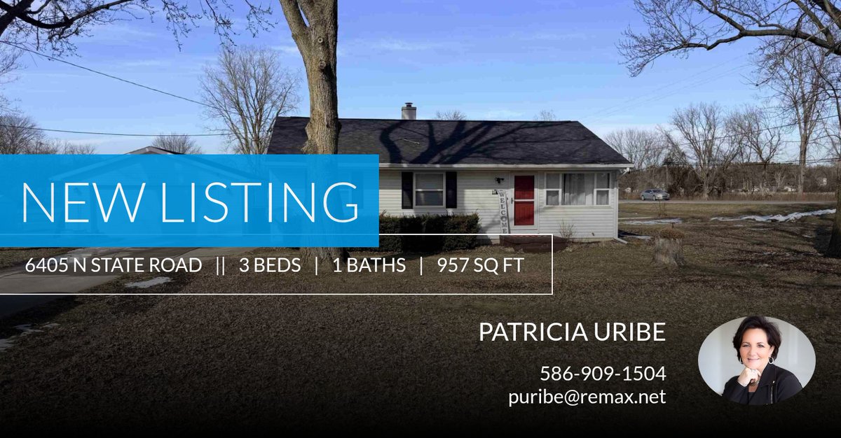 pauriberemax's tweet photo. 📍 New Listing 📍 Take a look at this fantastic new property that just hit the market located at 6405 N State Rd in Davison. Reach out here or at 586-909-1504 for more information https://t.co/CyEjnCuGK5 https://t.co/4C4vc2m4OQ