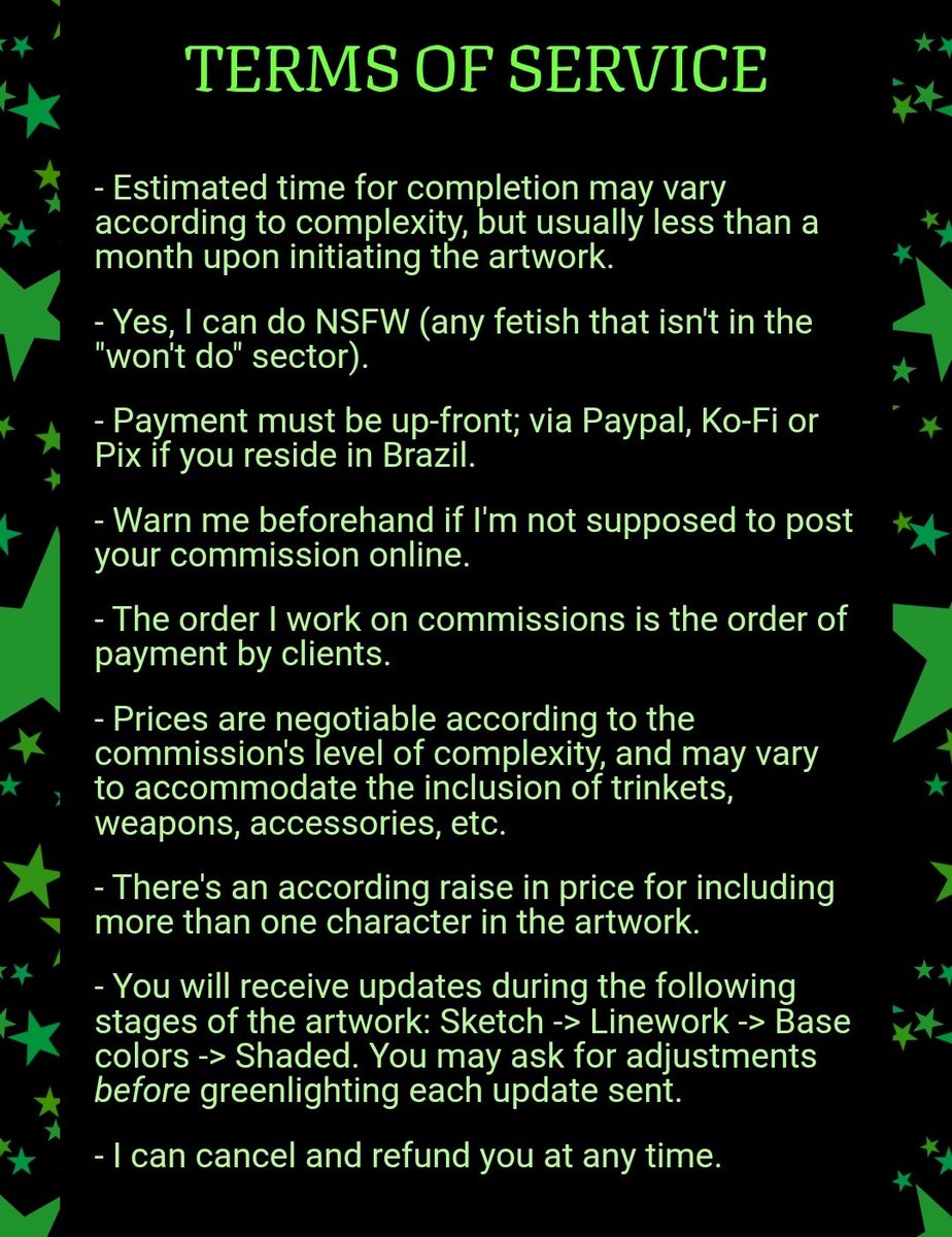 Aliengatorr's tweet photo. Since I've been branching out on the public I take commissions from, I've noticed the need to update my TOS to be more professional overall, and also update the examples to more recent ones!! 
https://t.co/VhDBiAkpnb https://t.co/GTsJtPcDmc