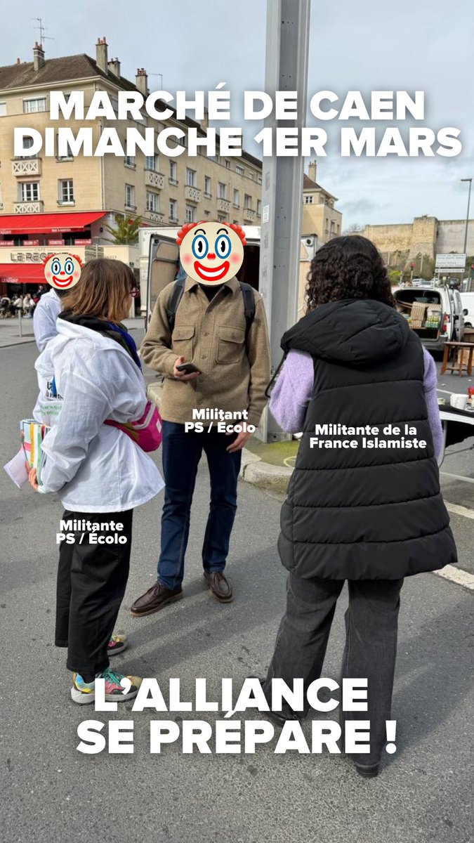 RNJ_14's tweet photo. Il y a les postures sur X, et la réalité du terrain. Vivement le 15 mars, les masques vont tomber à Caen ! https://t.co/tAdCAhrJZz