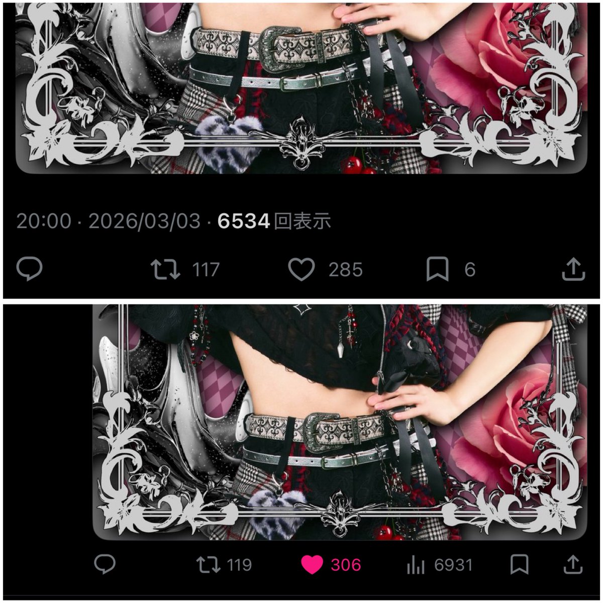 ❤️（キリ番白ヘッダー参照） tweet media