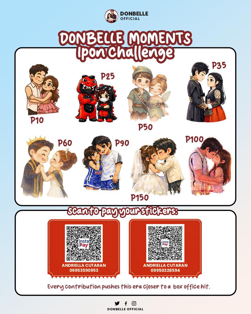 Fund Update for Our DonBelle’s Comeback Movie Ipon Challenge🎬

We’re beyond thankful for you. The love just keeps pouring in—louder, stronger—because we’re standing behind a journey we’ve believed in from day one. 🤍

Can you picture it?
Jam-packed cinemas. Sold-out screenings.