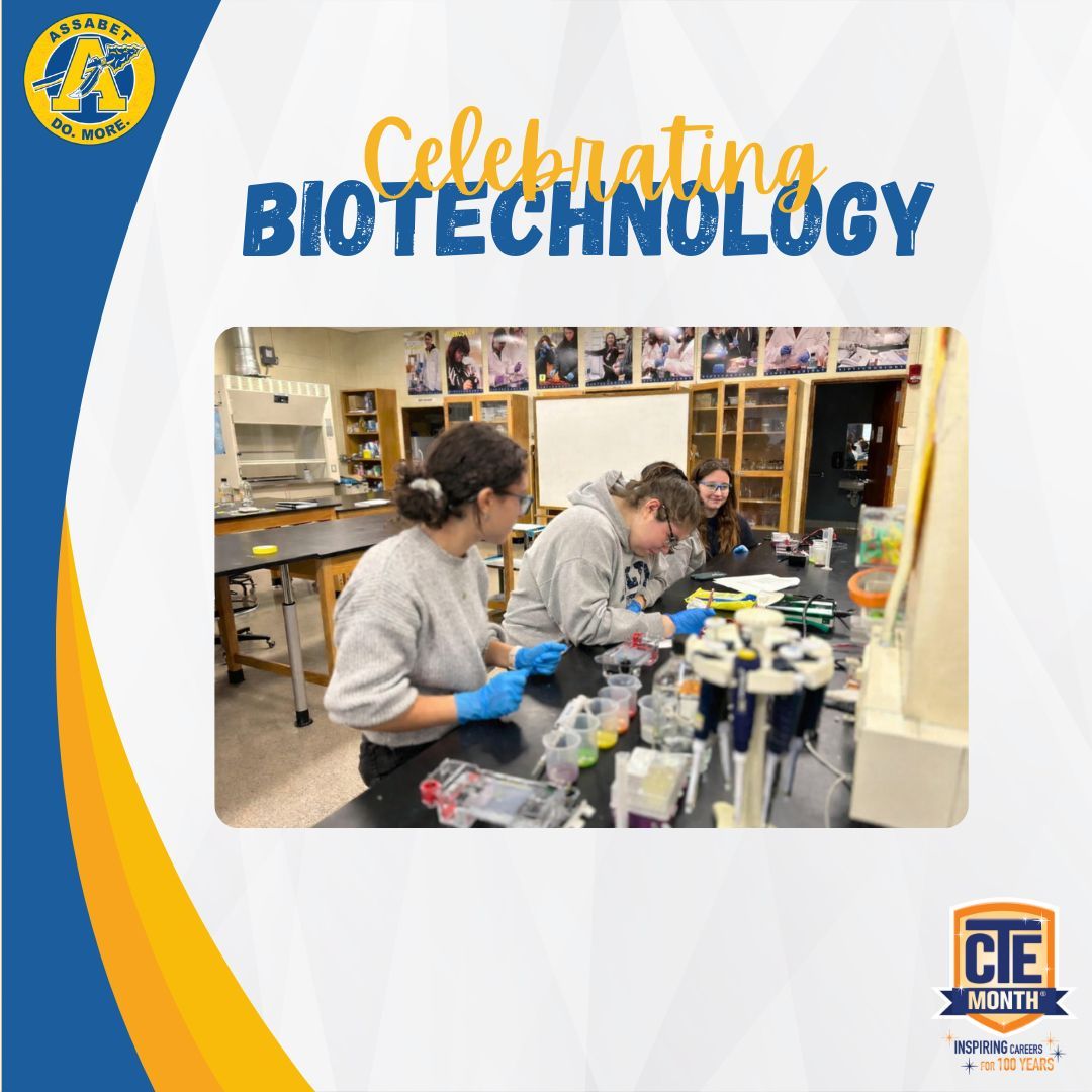 AssabetSuper's tweet image. As we celebrate #CTEMonth, today's program showcases on Biotechnology. To learn more about Assabet's offering, click here: assabet.org/Study-More/Tec…
For more information about job outlook, check here: bls.gov/ooh/life-physi…
 
#DoMore #CTEPlatinumStandard @NCLA_CTE