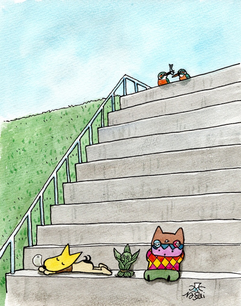 「春だね～」|富士鷹なすびのイラスト