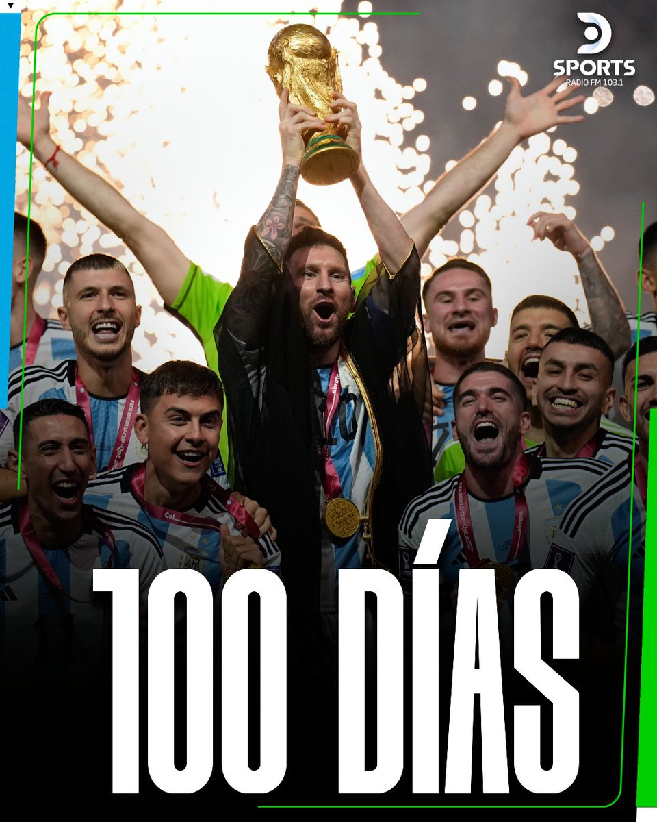 DSportsRadio's tweet photo. FALTAN 100 DÍAS PARA EL MUNDIAL  🏆⏳

El próximo 11 de julio, México enfrentará a Sudáfrica en el partido inaugural de la Copa Mundial de la FIFA 2026™ 🔝

DSPORTS Radio FM 103.1 #ElSonidoDelDeporte 📻 https://t.co/fj3mfeqQtm
