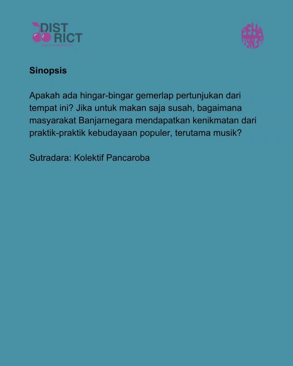 KolektifPncrb's tweet photo. Malam ini di GIK UGM 👀🍿🎞 🎸⚡️ https://t.co/VhrdLPdNTH