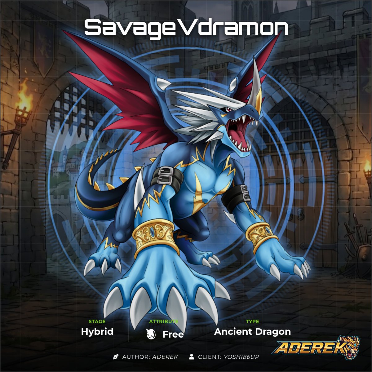 AderekArt's tweet photo. Remains from the past, back to claim the throne of the present! 🐉⚡

Meet SavageVdramon, the Beast Spirit of the Past. A primal force that ignores modern limits to unleash the raw power of the 11th lost element.

The Digital World’s history isn't just a memory—it’s a weapon. 🌀 https://t.co/XGkUEkW7Vx