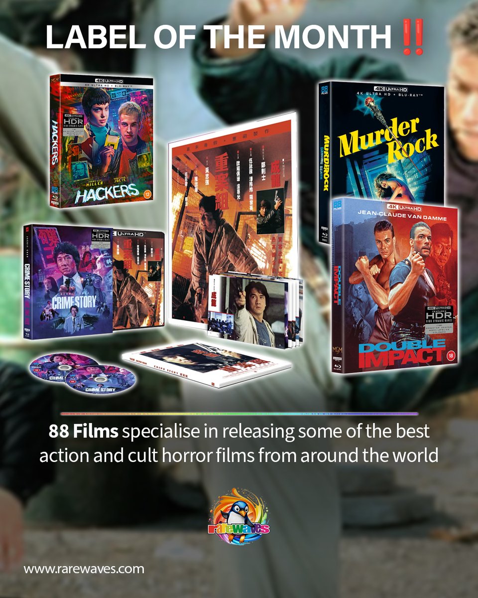 RarewavesCom's tweet image. The 88 Films library is made up of hidden gems, cult classics and movies with some of the biggest stars of all time! 👉👉👉 rarewaves.com/88-films

Our March LABEL OF THE MONTH @88_Films 🤩

#CollectorsEdition #CultFilm #HiddenGem #HorrorMovies #ActionMovies