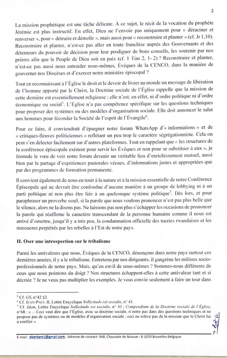 DBeledu's tweet photo. #RDC‼️ Quand l’évêque de MBUJI-MAYI recadre la #CENCO « au nom de la vérité ». https://t.co/FYIBpJD7YD