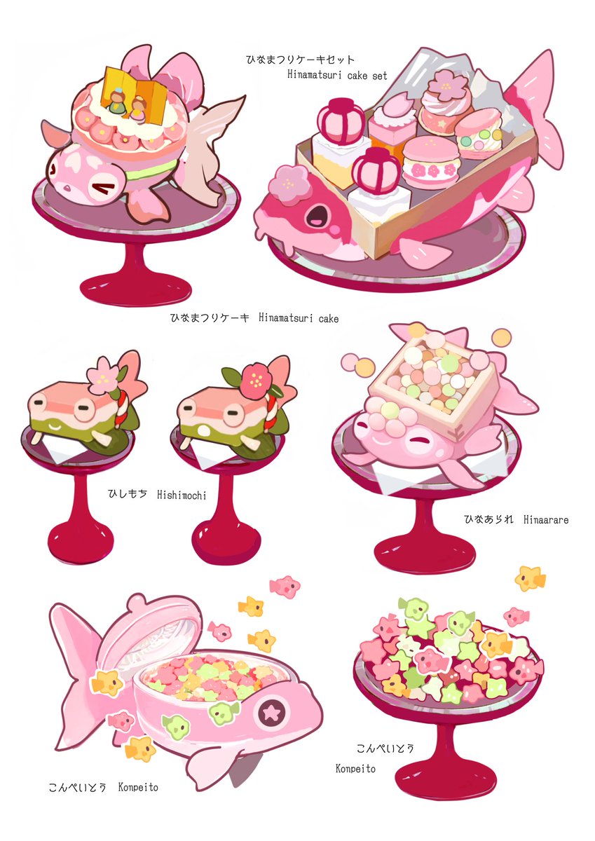 ひな祭り / Japanese Girls’ Day sweets🍡