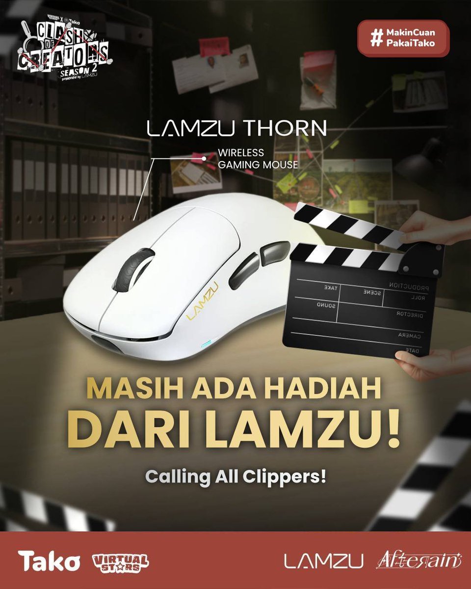 vstarspro's tweet photo. Turn epic into iconic ๐ฌ๐ฅ
Submit your top COC S2 highlight and grab Lamzu Thorn.
#COCS2Lamzu #PakeTako #COCS2 #VSProd https://t.co/nBviFpOj8K