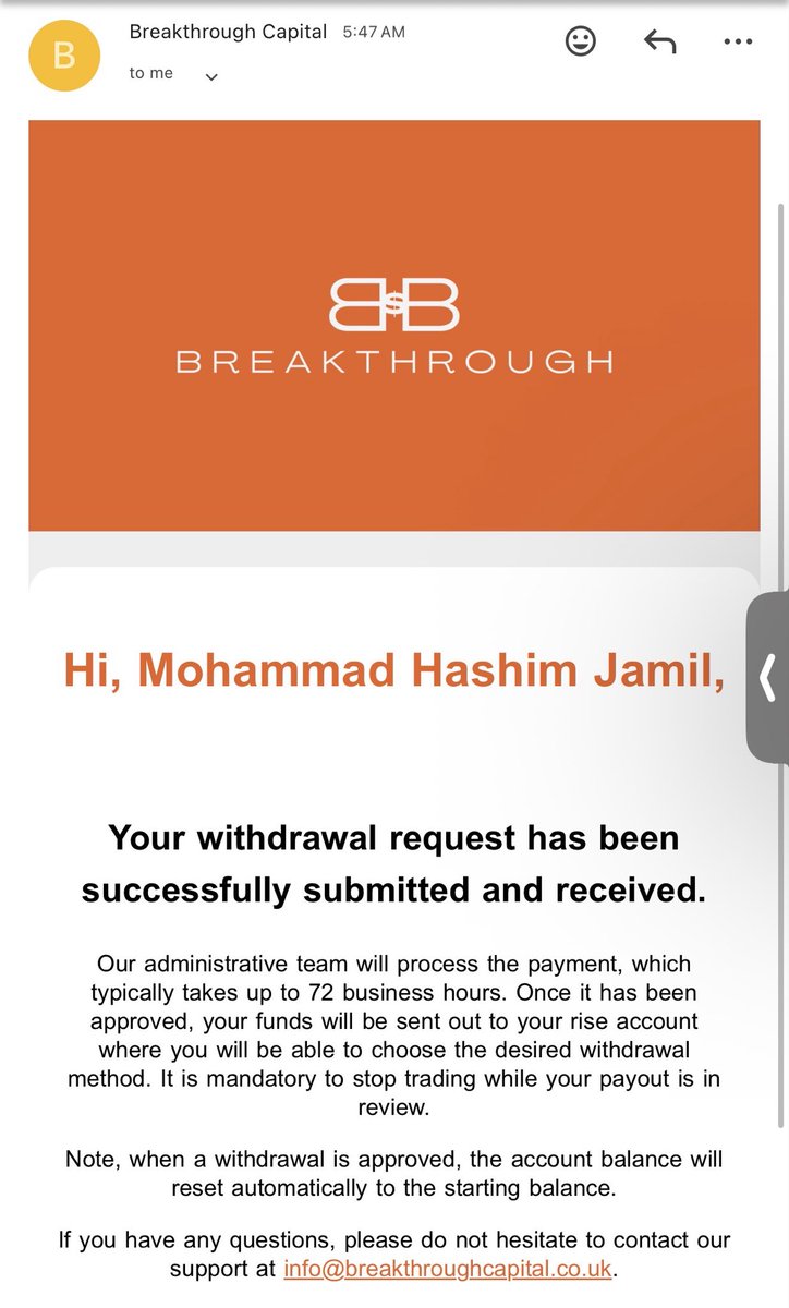 ihashi2o's tweet photo. Requesting my 3rd payout with @Breakthroughcpt  best propfirm in space right now. https://t.co/MhUWP6g4ma