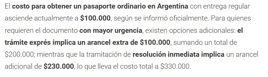 LeoCalderin's tweet photo. Me acuerdo cuando me quejaba del costo del pasaporte Venezolano. Ahora Argentina va por el mismo camino? (hablando de costo) 

Muchos Argentinos se van a sentir ofendidos por mi mensaje https://t.co/QjC0StCV2m