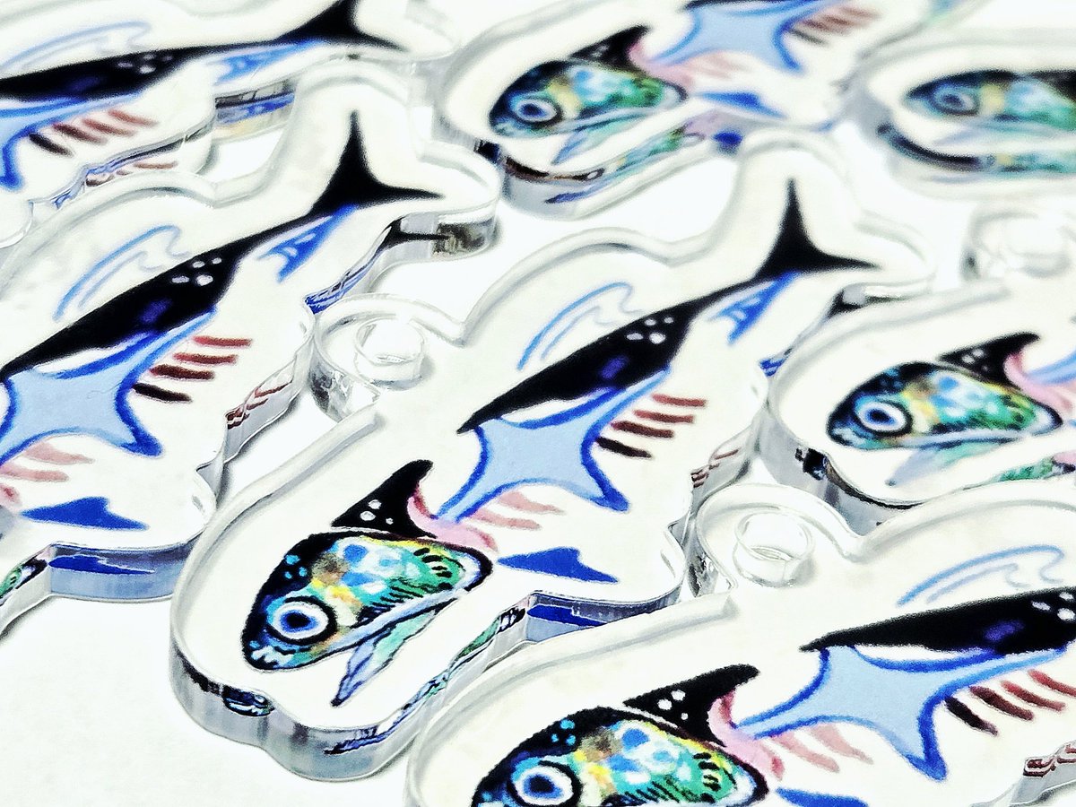 ちっちゃな海の生き物たち🐡

新作のアクリルキーホルダーです！
今週末のイベントにて初販売✨