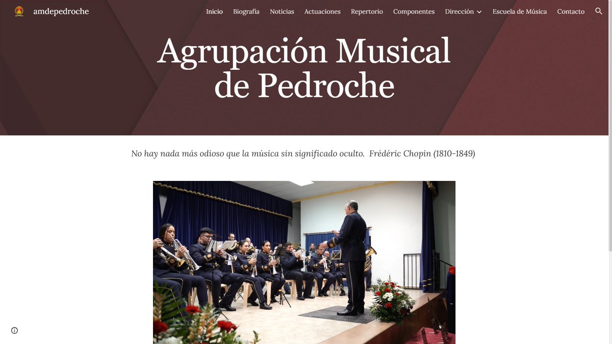 amdepedroche's tweet photo. ¡Estrenamos web! 📷📷
Si quieres saber dónde vamos a tocar próximamente, conocer nuestra historia o simplemente revivir nuestros últimos conciertos, ya tienes el sitio oficial a un solo clic. https://t.co/UX4umFK37w
Echa un vistazo a todo lo que hemos preparado. 📷📷
¡Gracias! https://t.co/cgOsc3Meut