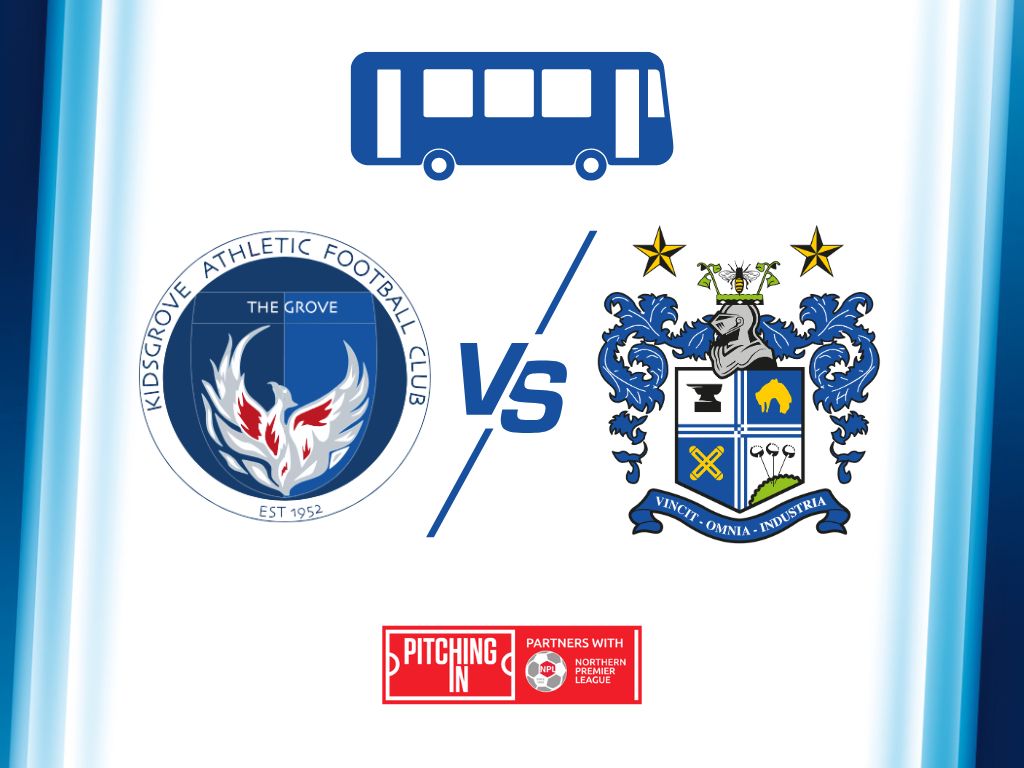 🚌 Travel to Kidsgrove Athletic on our Official Supporters Coach

Saturday 14th March. Meet at Gigg Lane at 11:45am for 12:00pm departure, returning approximately 20 minutes after the final whistle. 

£13 per ticket. Booking fees apply.  

Strictly no parking for supporters at