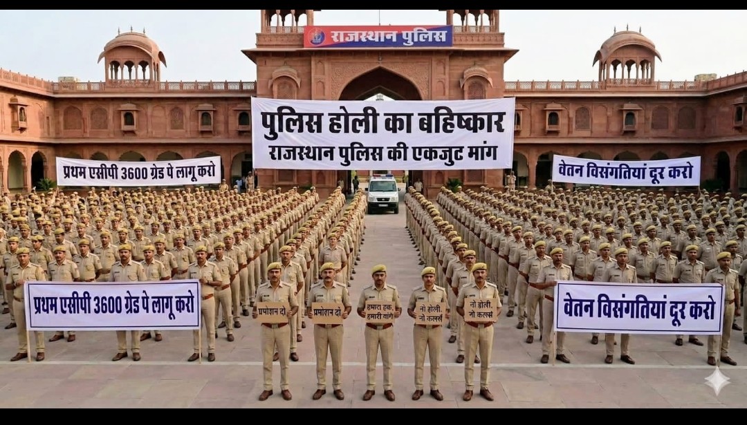 खाकी की होली फीकी" को एक साल बीत गया लेकिन पुलिस की मांगों पर कोई भी विचार नहीं हुआ 
आखिर क्यों अनदेखा किया जा रहा है पुलिस कार्मिकों की मांगों को?
क्यों विचार नहीं किया जा रहा है खाकी के दर्द पर ?
आखिर कौन लेगा उनकी सुध
#पुलिस_होली_बहिष्कार