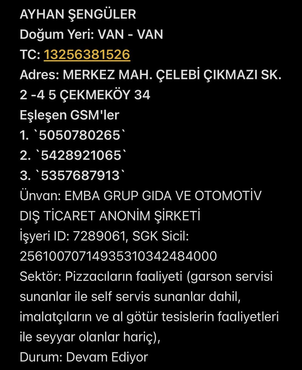 sakın tecavüzcünün bilgilerini paylaşmayın arkadaşlar 😅😅😅😅