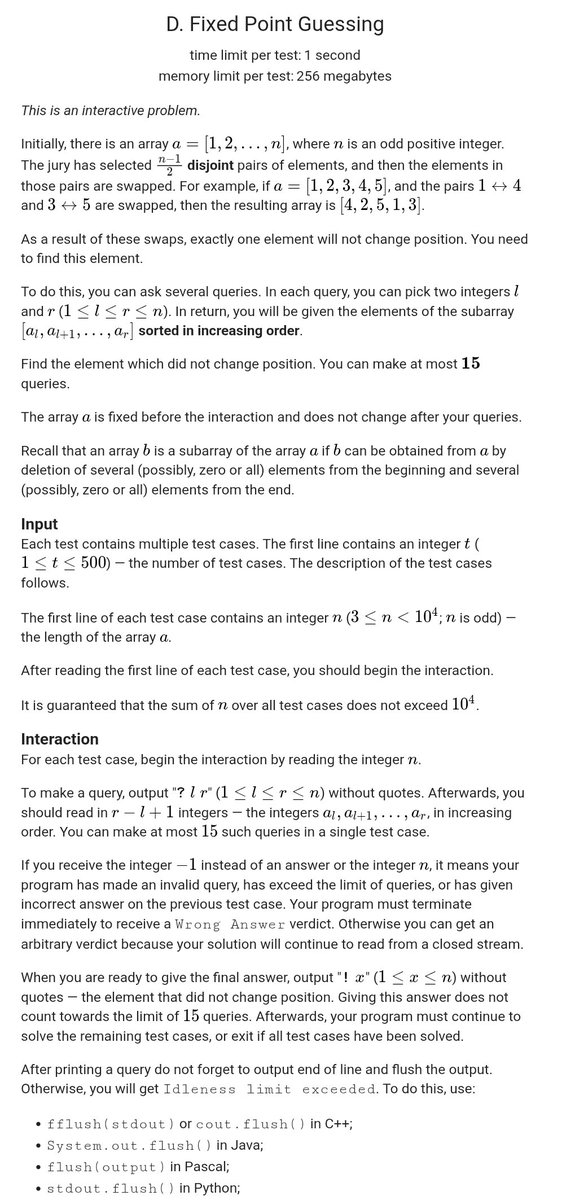 codeforces.com/problemset/pro…

constraint on query is shouting - something of the order of logn