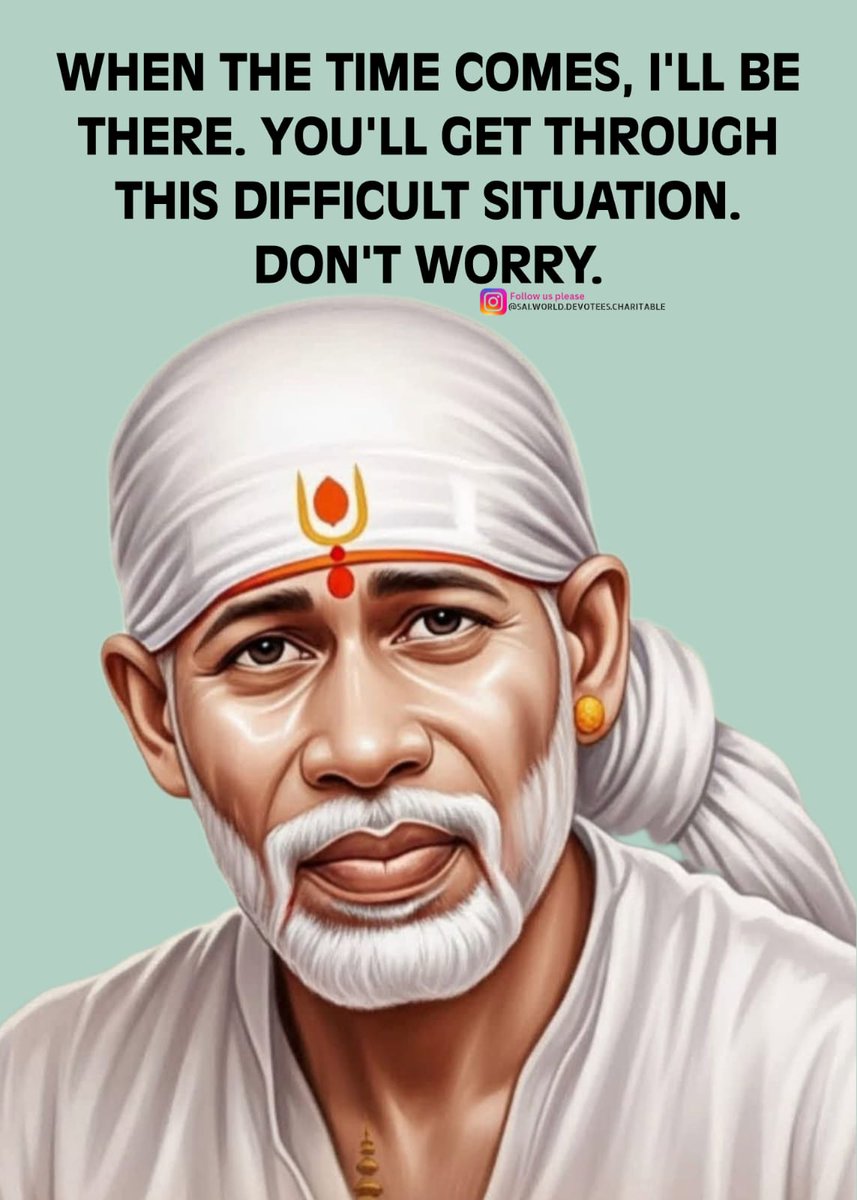 SaiWorldDevotee's tweet photo. : Please Follow us for Daily Darshan..
Om Sai Ram ji OmSriSai 
#shirdisaibaba  #xvideo #viralreels #nonfollwers #VIRALPOSTS https://t.co/AyAgpQIoWy