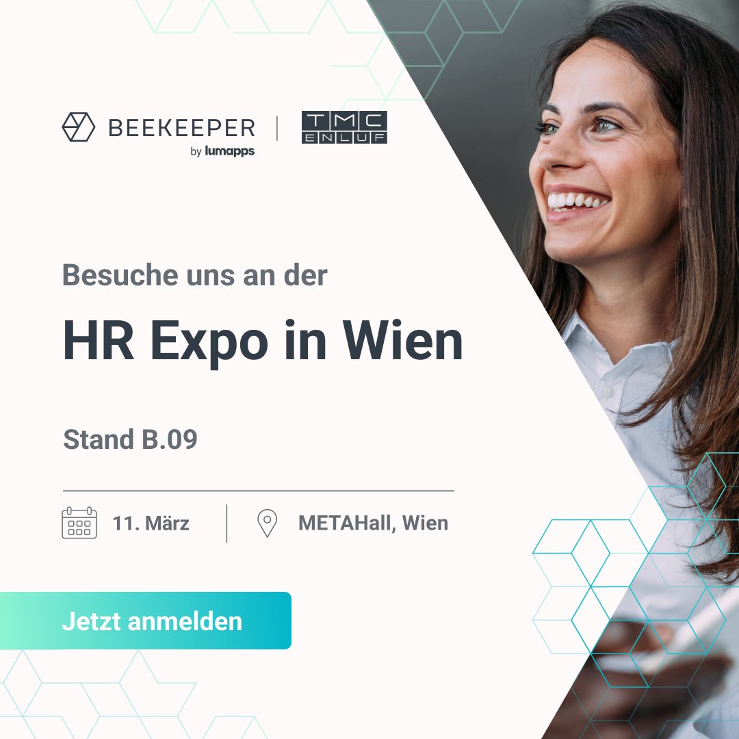 BeekeeperSocial's tweet photo. Kleiner Reminder: Wir sind nächste Woche auf der HREX in Wien. Kommt gern am Stand Stand B.09 vorbei! https://t.co/ThEwJsQAux