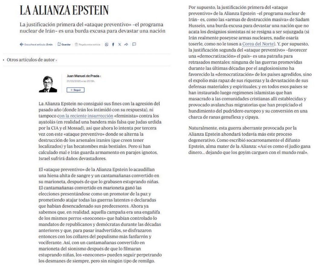 De nuevo Juan Manuel de Prada dando en el clavo