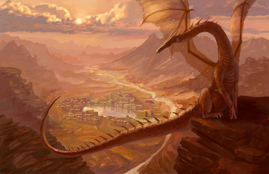 TolkienRivendel's tweet photo. Smaug de Ryan Valle (https://t.co/1yhFtSr4KS) https://t.co/QH2WLTnkQX
