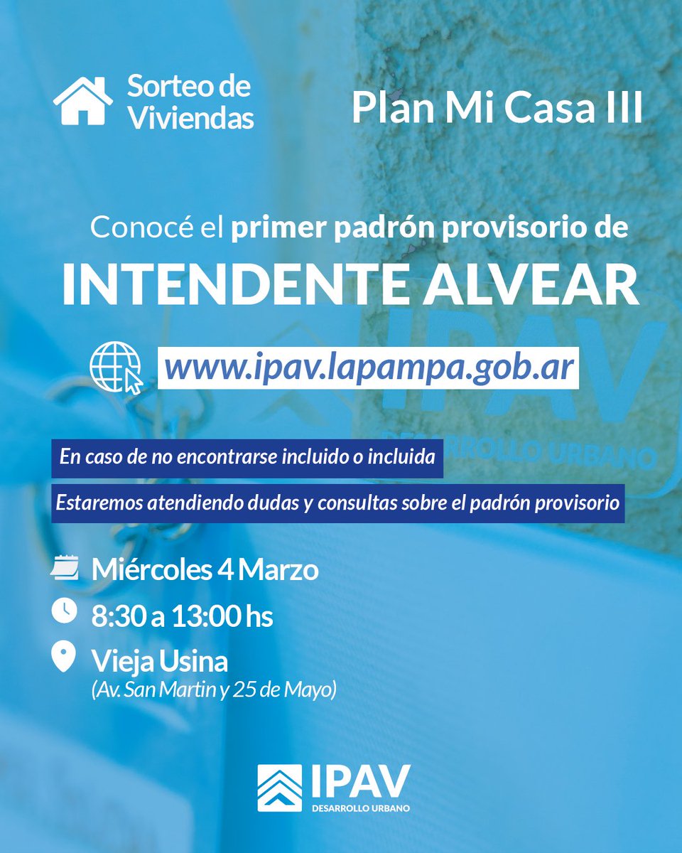 Instituto Provincial de Vivienda tweet media