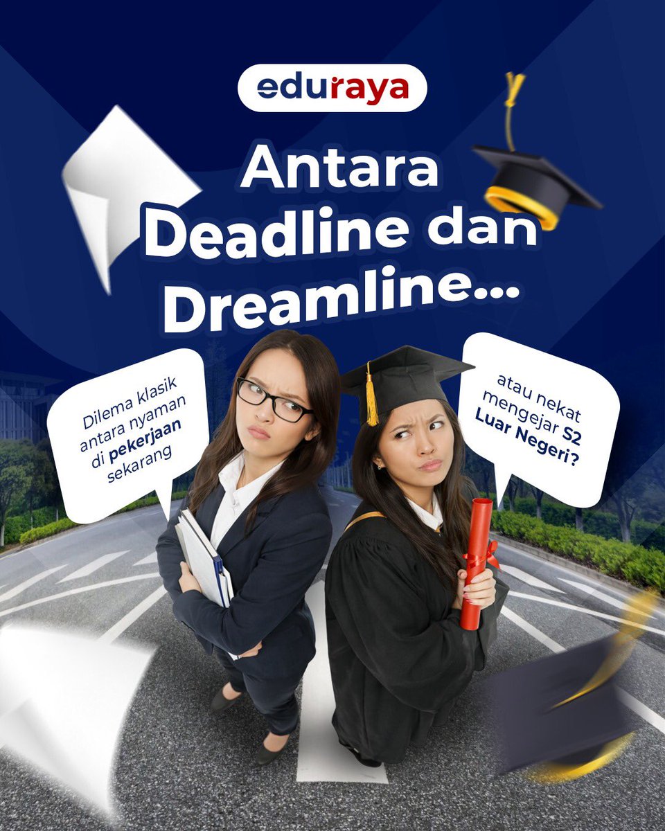 Edurayaid's tweet photo. Lagi dikejar deadline, tapi juga pengen ngejar dreamland😞

Siapa nih yang relate😄Tetap semangat ya! Kebingungan yang kamu rasain sekarang ini bisa segera teratasi dan satu-persatu wishlist Kamu bisa terwujud lewat program yang akan di buka oleh Eduraya Nusantara! Stay tune! https://t.co/ykann0THoH
