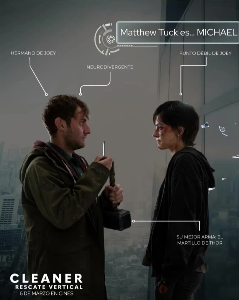 Scavenger_Jakku's tweet image. Cleaner film releases on March 6 in Spain #DaisyRidley #Cleaner