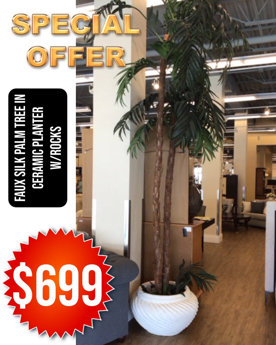 ConsignmentFLA's tweet image. Make a statement the second someone walks in. 🌴

At $699, it’s an instant room changer… and pieces like this don’t sit long. Stop in before it’s gone.

#EncoreInteriors #ConsignmentFinds #HomeDecor #StatementPiece #InteriorStyle #FauxPlant #LuxuryForLess #HomeInspo #ShopLocal