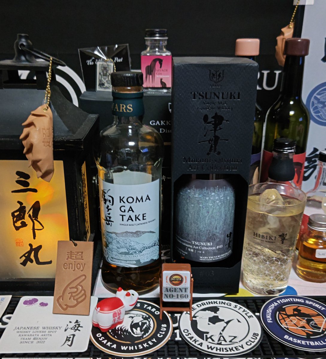 今宵の納め。駒ヶ岳🥰 棚から駒ヶ岳を出したら🤔 奥に？なんだこの