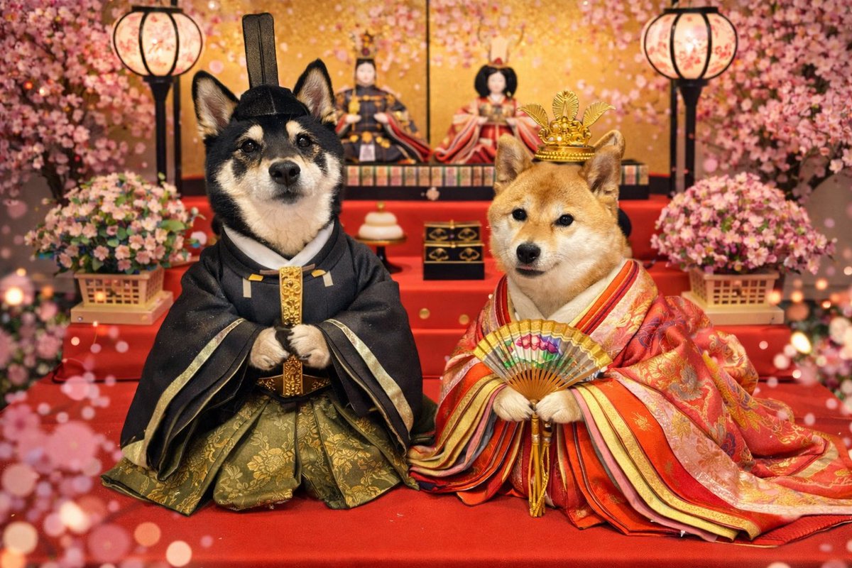 おひなまつり♡ チャッピーが作ってくれたよ(∩∀｀*)