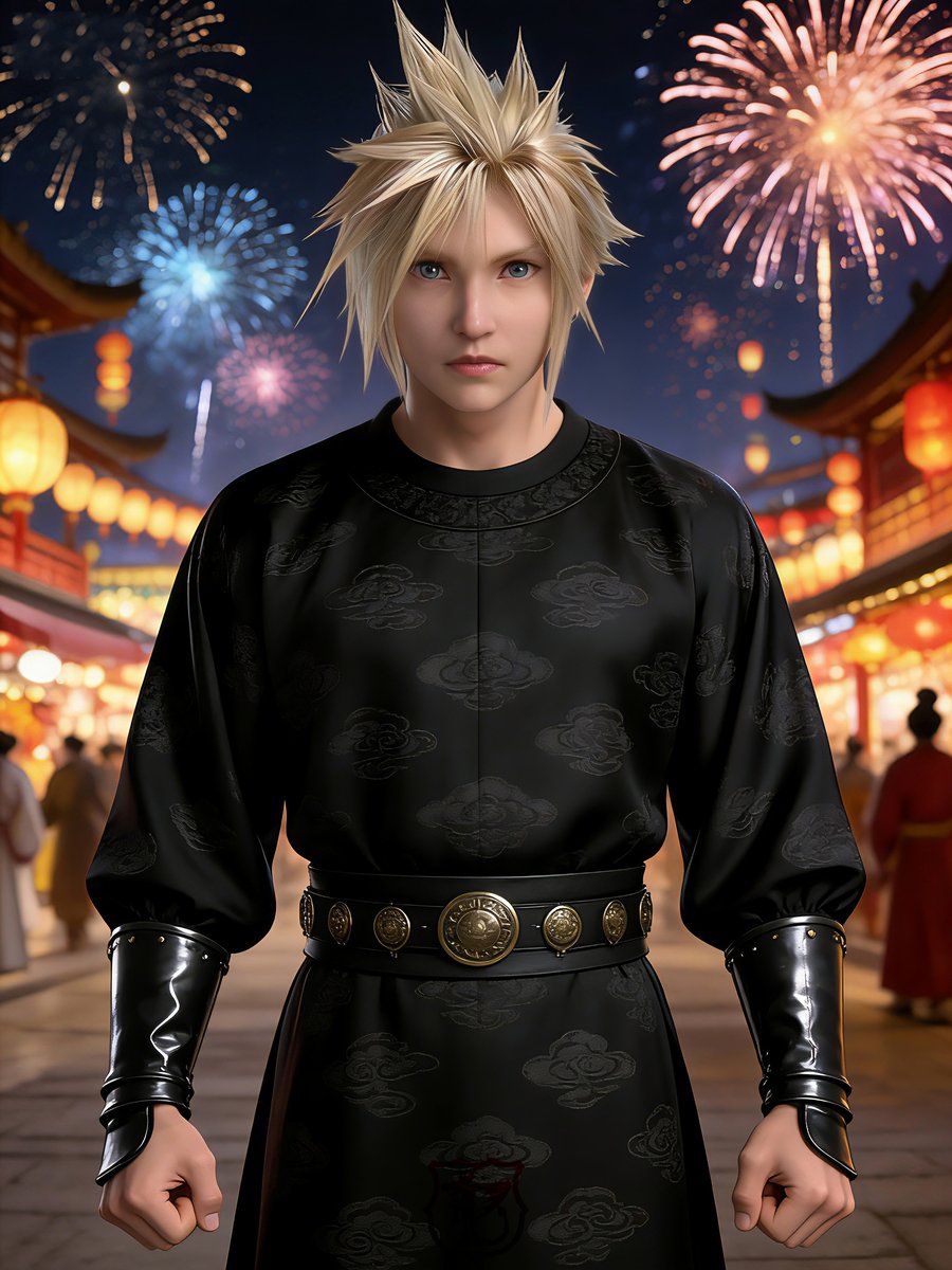 happycat11089's tweet photo. Happy Lantern Festival🏮🏮🏮，Tifa &amp; Cloud celebrate the Lantern Festival in Tang Dynasty Chinese attire. #FFVII #TifaLockheart  #Tifa  #cloud https://t.co/XS27VSygH4