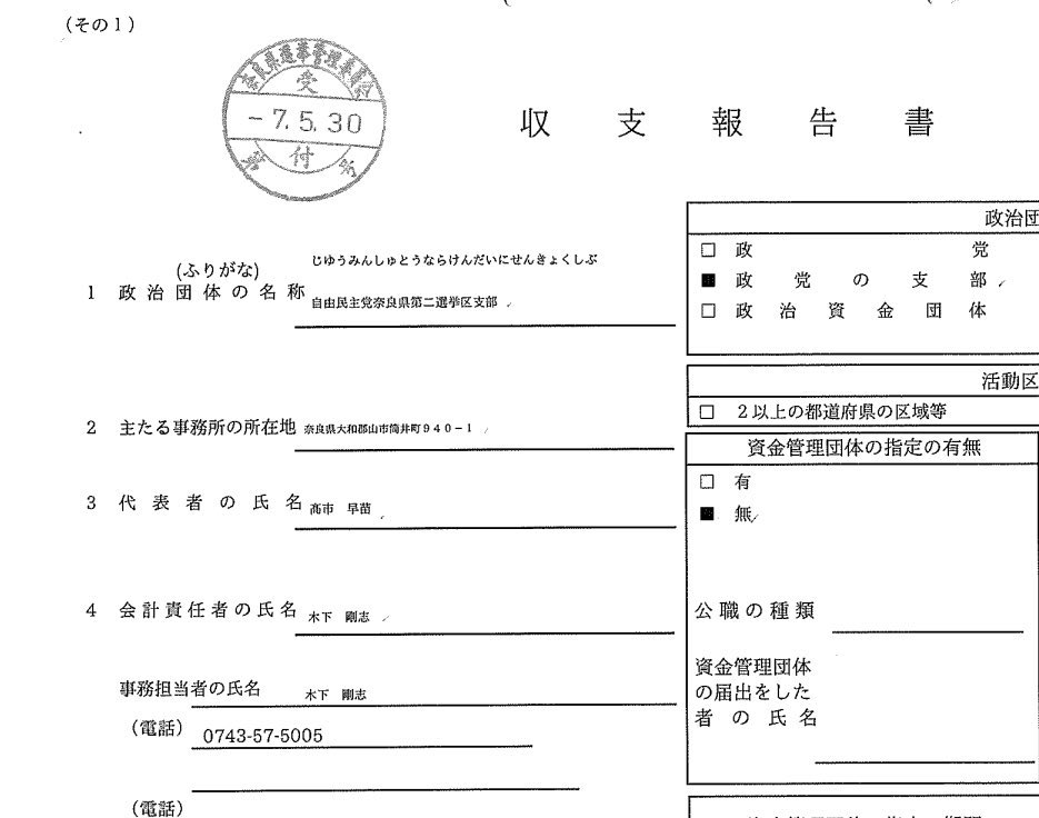 kuroyasu17's tweet photo. ちなみに高市早苗の公設第一秘書の木下剛志は自民党奈良県第二選挙区支部と後援会の会計を兼務しており、同住所のVeanas合同会社代表の亀岡宏和は同支部の青年局長でもあり、SANAE TOKENを宣伝してました。
無関係・知らなかったが成り立ちますか？ https://t.co/A9NUPsOCtb